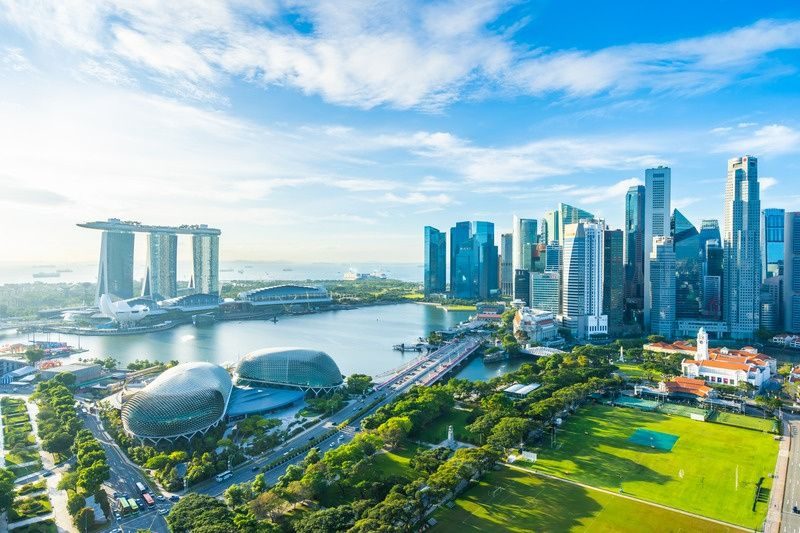 Singapore Marina Bay skyline