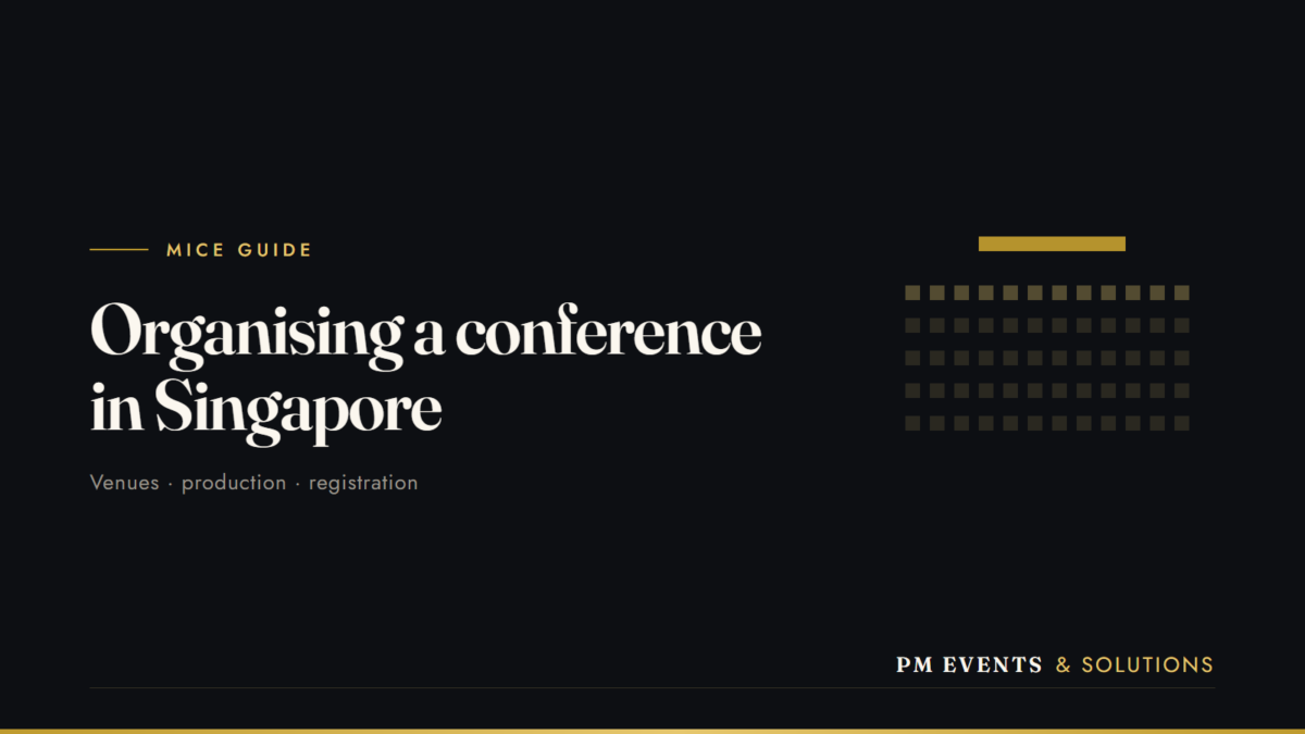 How to Organise a Conference in Singapore