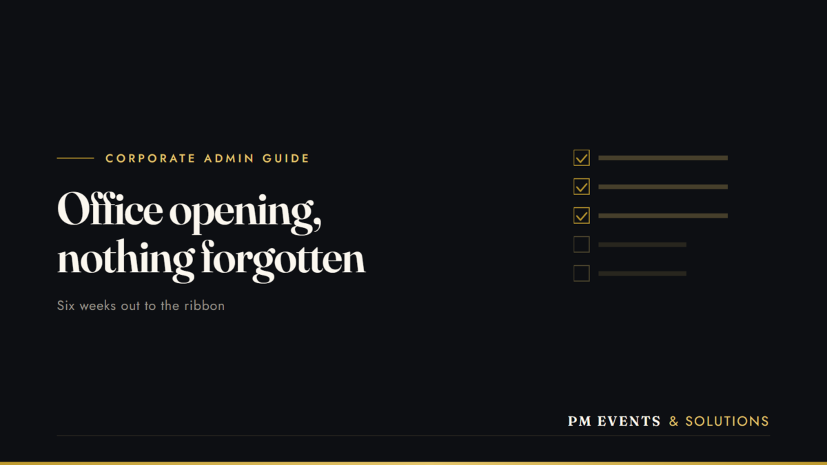Office Opening Checklist Singapore